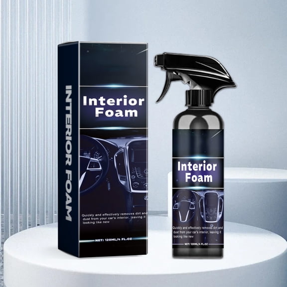 Car Interior Cleaning Agent Foam for Seats Upholstery, Multifunctional Car Cleaner Removing Dirt Stains, Automotive Interior Cleaner Protective Barrier