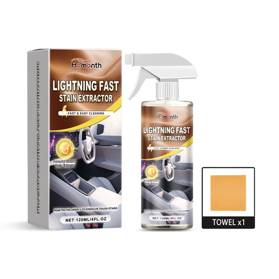 Car Interior Cleaning Agent, Leather Fabric Plastic Effective Cleaning And Stain Removal Cleaner