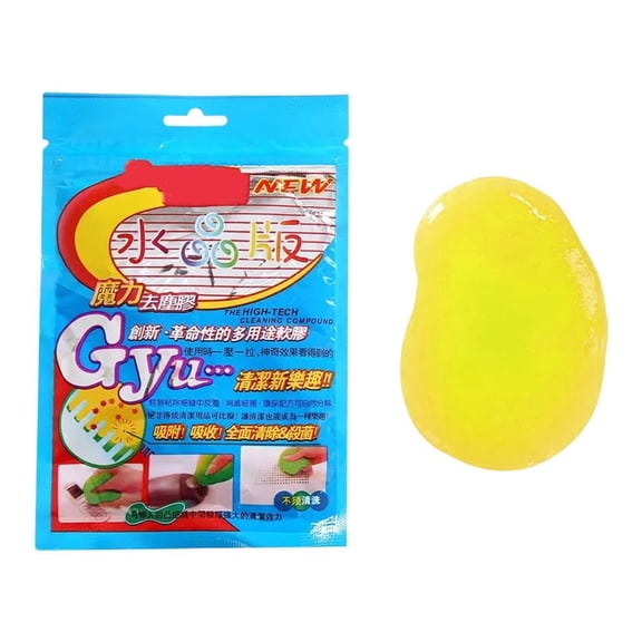Car Interior Cleaning Gel for Vents, Dashboards & Keyboards, Reusable Dust Remover, 1 Count
