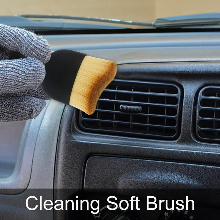 Car interior cleaning tool air conditioner air outlet cleaning