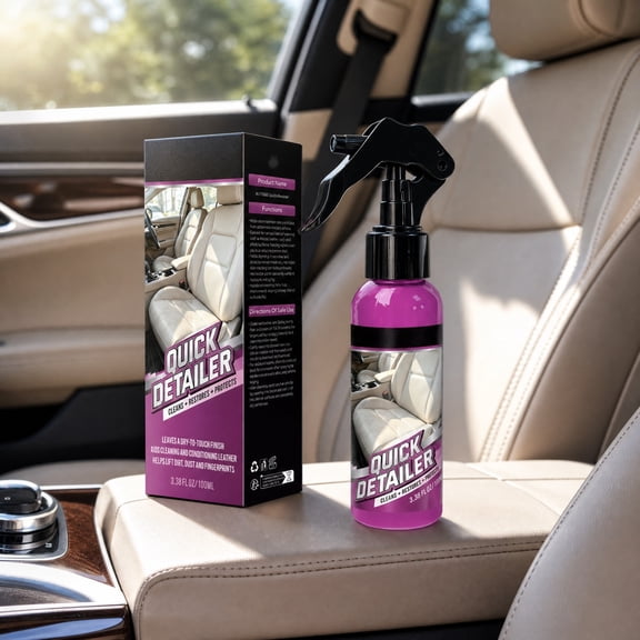 Car Interior Cleaning Spray, Leather Plastic Care Agent, Dashboard Fingerprint Remover, Auto Cabin Refresh Solution, Vehicle Surface Protection Spray, Interior Detailing Conditioner
