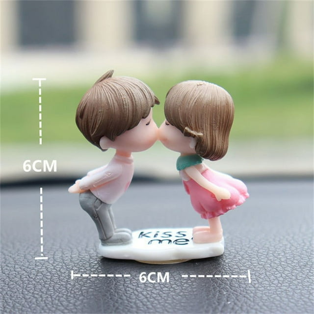 Car Interior Dashboard Accessories Cute Cartoon Couples Figure Ornament ...