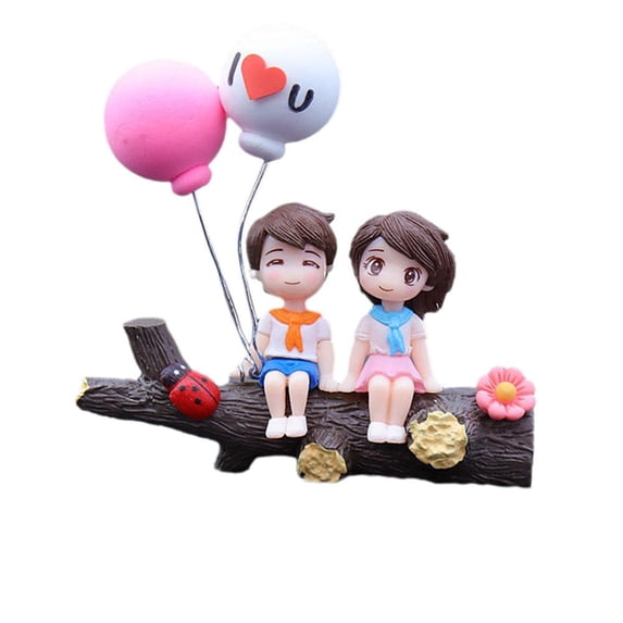 Car Interior Decoration Cute Couple Action-Figure Auto Ornament' Dash Lot C9