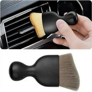 Car Interior Detailing Brush, Auto Soft Hair Cleaning Brushes, Curved Dirt Dust Collectors, Removal Tool for Dashboard Air Conditioner Vents Leather, Scratch Free