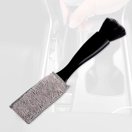 Car Interior Detailing Brush, Double Head Brush for Car Clean Tools Interior Cleaner Dust-Proof Auto Detailing Brush Car Cleaning Accessories