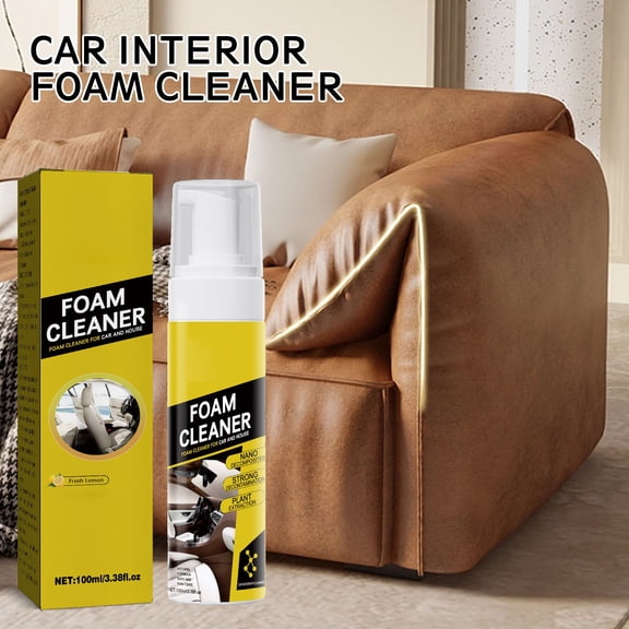 Car Interior Foam Cleaner Multi Purpose Upholstery Leather Dashboard Plastic Detailer Spray 100ml