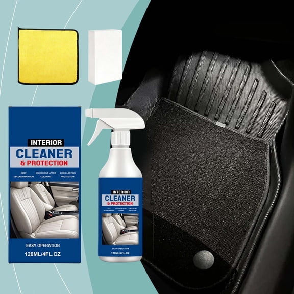 Car Interior Foam Cleaner, Waterless Stain Remover Seat Foam Cleaner, Powerful Stain Removal for Auto Upholstery