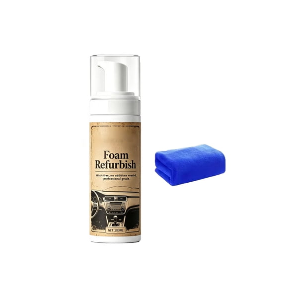 Car Interior Foam Upholstery Cleaner, Foam Formula Lifts Dirt And Stains From Seats Headliner Dashboard Fabric Safe Non Damage Cleaning, For Car Interior Professional Auto Care