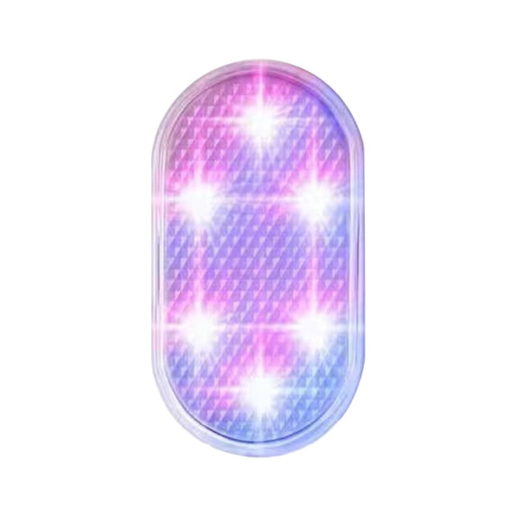 Car Interior LED Ambient Lights, Touch Sensor USB Rechargeable Car Atmosphere Lighting - 6 LED Beads, 5V ABS, Wireless Decorative Night Light, 2.5H Lighting Duration, Easy Installation
