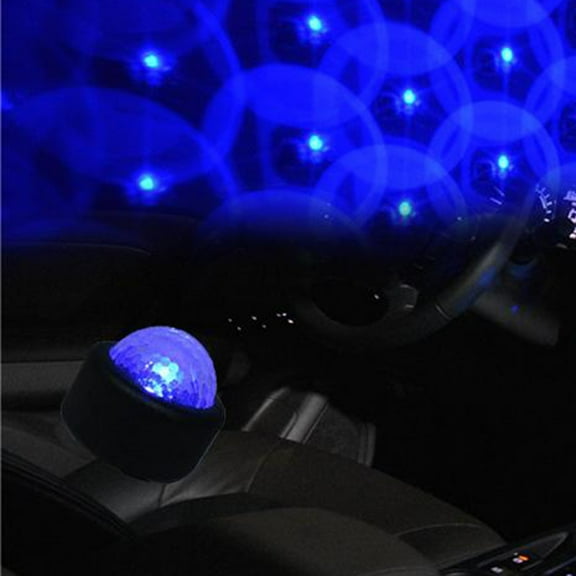 Car Interior LED Ambient Lights | USB Powered Mini Mood Light Strips for Cars & Motorcycles | Multicolor Synced Effects | Easy Install | Silicone Shell | Set of 3 | Universal Fit | 5V | 1.37x0.4in
