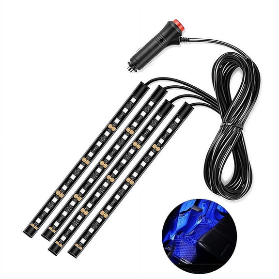 Car Interior LED Strip Light, LED Neon Ambient Night Light, Automotive Atmosphere Decorative Under Dash Lighting Kit, Car Accessories