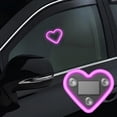 thumbnail image 1 of Car Interior Lights, 2PCS Solar Powered Heart Shaped Decoration, Suction Cup Mount, Waterproof, Glare-Free Soft Glow for Night Driving, 1 of 5