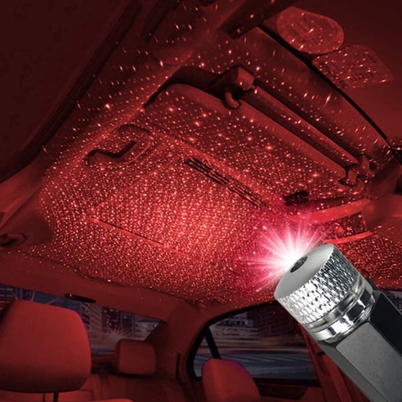 Car Interior Lights, USB Atmosphere Night Light Star Projector Night Light for Bedroom, Car, Ceiling and Party