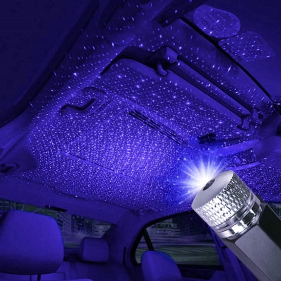 Car Interior Lights, USB Atmosphere Night Light Star Projector Night Light for Bedroom, Car, Ceiling and Party