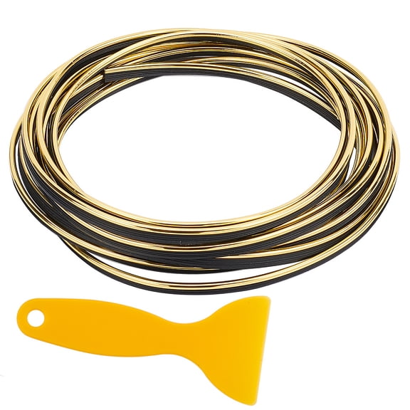 Car Interior Moulding Trim 16.4ft 3D DIY Automobile Motor Exterior Decoration Moulding Trim Strip Line Styling Dashboard Accessories with