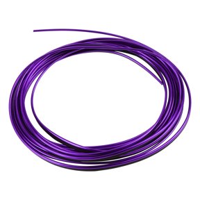 REGALWOVEN Car Vehicle Interior Trim Strip Gap Door Edge Line 5m 16.4ft Chrome Purple