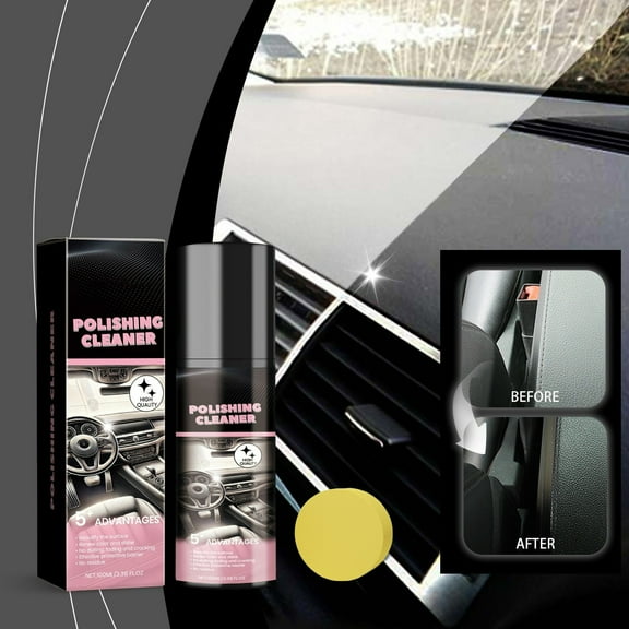Car Interior Polish Cleaner | Automotive Polishing Agent | Protective Glaze & Decontamination | Long-Lasting Streak-Free Shine | Removes Dirt & Grease | Easy Application | 100ml