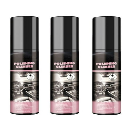 Car Interior Polishing Spray with Protective Layer Formation, 100ml Bottle for Revitalizing Vehicle Surfaces, Easy Application for Daily Maintenance