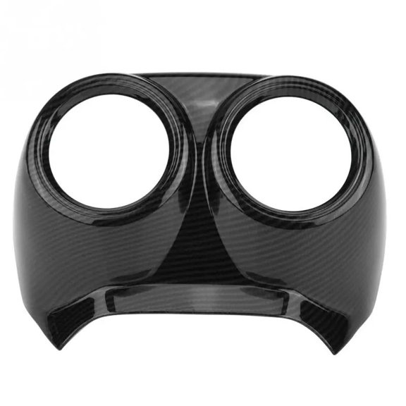 Car Interior Rear Row Air Conditioner Outlet Trim Cover Frame Decoration Carbon Fiber For Stelvio 2017 2018