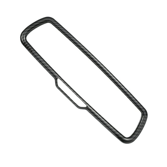 Car Interior Rearview Mirror Cover Trims ABS Black Carbon Fiber Patern for Dodge Challenger 2015-2020