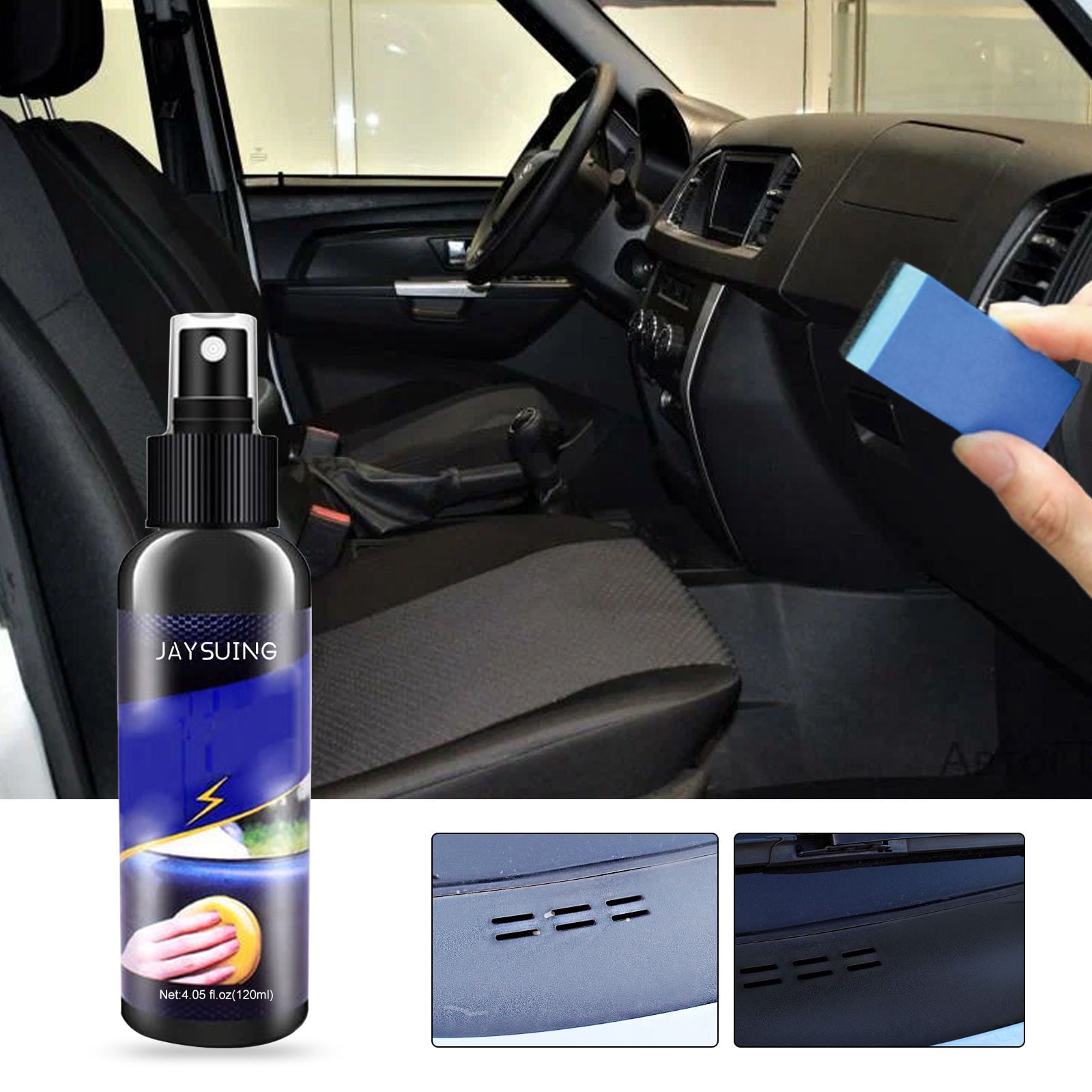100ml Car Cleaning Spray Plastic Parts Wax Retreading Agent Renewed Leather  Cleaner For Car Interior Care - Automotive - Temu