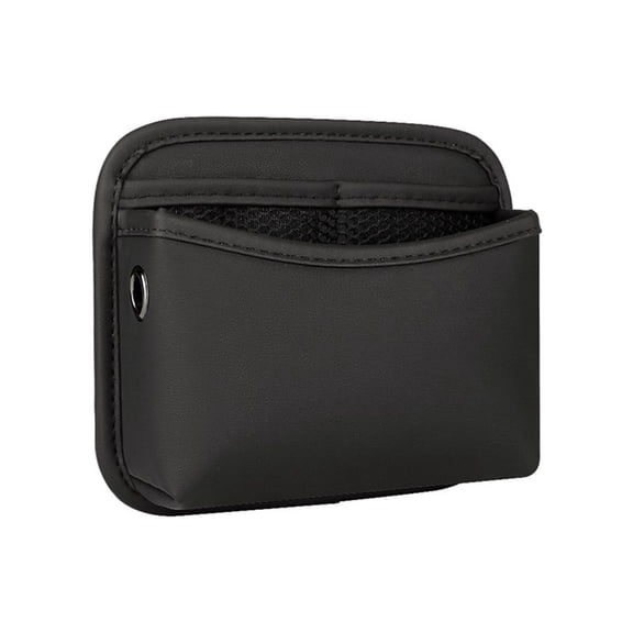 Car Interior Storage Bag, Leather Central Console Organizer, Pasted Car Storage Box For Seats, Multi-Purpose Car Storage Pouch With Charging Hole, Compact Vehicle Storage Solution