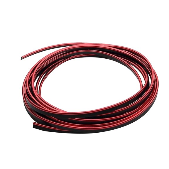 NIAIZEK Red Trim Flexible Car Door Edge Protector Weatherstrip Seal for Interior Decoration and Scratch Prevention