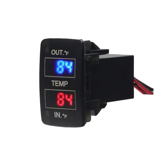 Car Internal and External Temperature Display, Fahrenheit Temperature ...