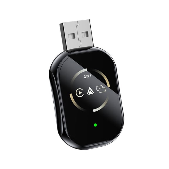 Car Internet Box Wireless Android Auto Adapter, Plug & Play USB Dongle, Auto Reconnect, Dual-Band WiFi, Steering Wheel Control, Screen Mirroring