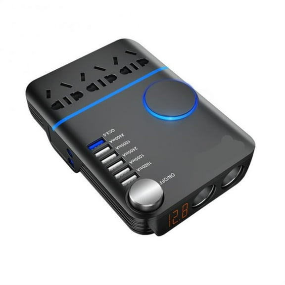 Car Inverter 12V/24V To AC Household Power Converter Multi-function Car Socket Charger ,High-efficiency Conversion