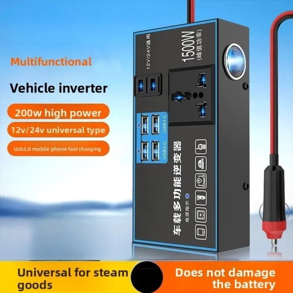 Car Inverter 12V24V To 220V Power Converter Truck Socket Charger Dc Inverter