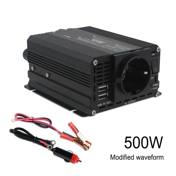 Car Inverter 500W-2600W Peak Power DC12V-AC 50Hz Transformer Inversor ,Protect Your Appliances