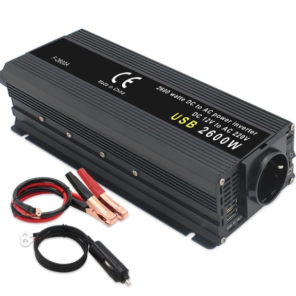 Car Inverter 500W-2600W Peak Power DC12V-AC 50Hz Transformer Inversor ,Safety Design