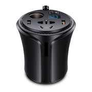 Car Inverter Car Power Converter Car Qualcomm Interface 12VDC to AC ,Protect Your Appliances