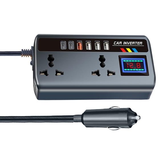 Car Inverter with Powerful Charging, Efficient Energy Conversion and Safety Features for 12V and 24V Cars