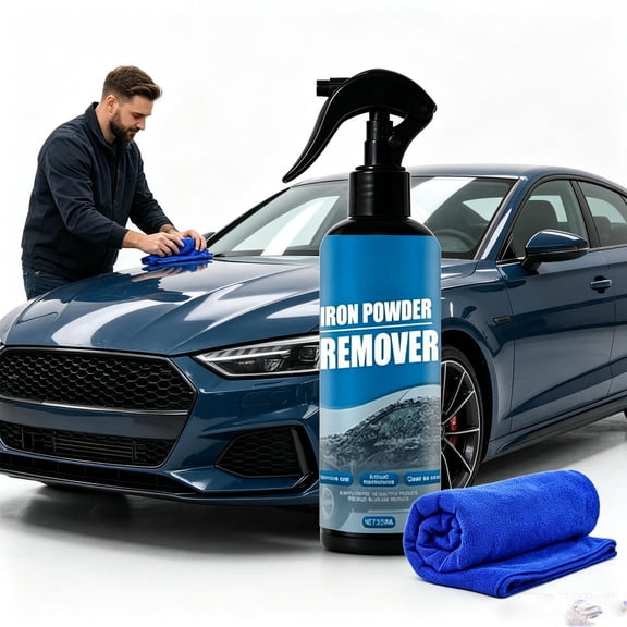 Car Iron Powder Remover, Portable Heavyduty Rust Dissolver for Paint and Wheels, Like- 200ml Spray for Complete Decontamination.