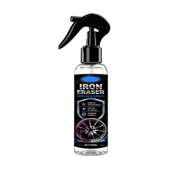 Car Iron Remover - Iron Out Fallout & Stop Rust Remover Spray for Car Detailing Removes Iron Particles in Auto Paint, Wheels, Motorcycle, RV & Boat