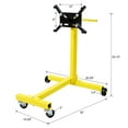 thumbnail image 1 of Car Jack Rotating Engine Stand, Coyote Engine Stand Rotating Stand with 1000-Lb Capacity, Engine Hoists & Stands Engine Test Run Stand,Floor Jack, 1 of 1