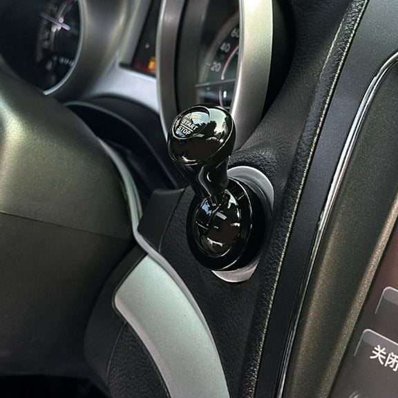 Car Joystick Push to Start Button Cover, Push Start Button Cover, Metal Push to Start Rocker Lever Accessories, Car Starter Engine Started Stop Button Cover for Vehicles - Color A
