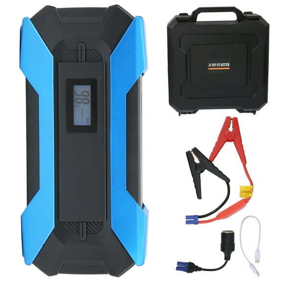 Car Jump Starter 12000mAh 2USB Output Portable for 12V Motorcycles Vans ATVs Pickups