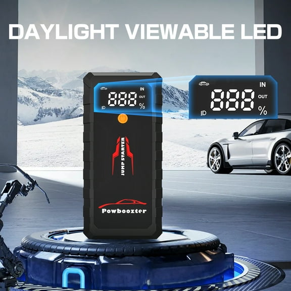 Car Jump Starter 1500A Car Battery Jump Starter Battery Pack, for Up to 6.0L Gasoline and 3.0L Diesel Engines,Portable 12V Jump Box with USB Ports, 3 Modes LED Flash Light, Black