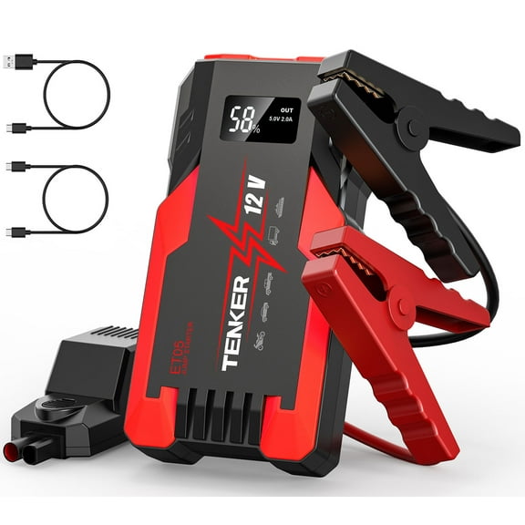 Car Jump Starter, 4000A Peak 51.8Wh Portable Car Battery Jump Starter for Up to 7.2L Gas & 5.5L Diesel Engines, 12V Car Jump Box with 3 Modes Flashlight, Battery Booster Pack Power Bank Car Starter