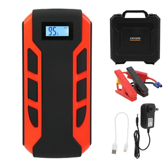 Car Jump Starter 20000mAh USB Power Digital Display Portable for 12V Vans ATVs PickupsUS Plug 110V