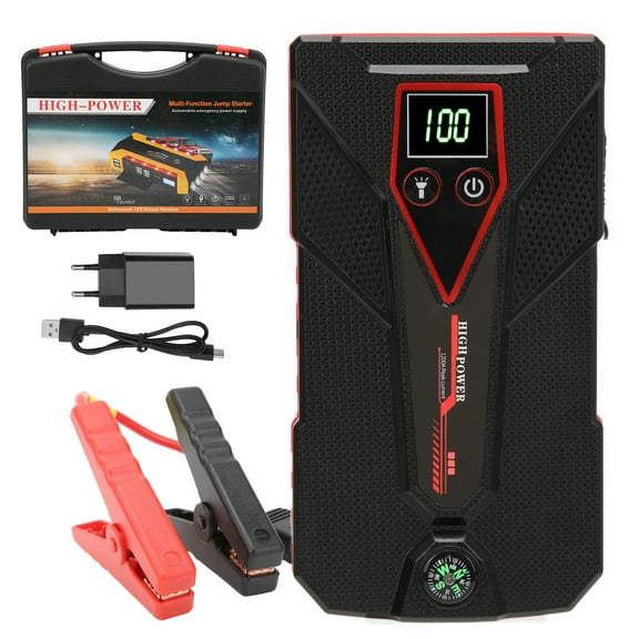 Car Jump Starter Wide Appplication 32800mAh Safe Design Fast Charging LED Flashlight Car Battery Charger 100240V