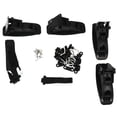 thumbnail image 1 of Car Kayak Rack Holder Kayak Carrier Saddle Watercraft Roof Rack Arm Canoe Boat Car Roof Top Boat Rack,4* bracket 8* fasteners 2* drawstring 8* screw nut screw,black, 1 of 8