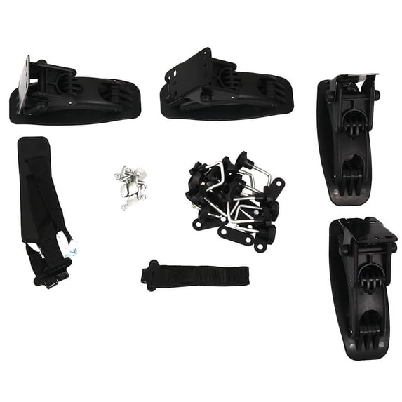 Car Kayak Rack Holder Kayak Carrier Saddle Watercraft Roof Rack Arm Canoe Boat Car Roof Top Boat Rack,4* bracket 8* fasteners 2* drawstring 8* screw nut screw,black