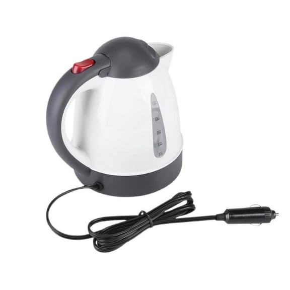 Car Kettle 1000Ml Electric Water Boiler 12V Stainless Steel Travel Kettle 1Pc Lighter Plug Portable Boiling Water Cup 1.38 Pounds