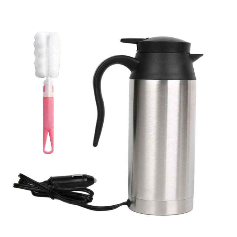 Car Kettle Car Heating Travel Cup for Boiling Water, Eggs, Coffee, Tea  Water Heating Cup Car Water Boiler for Truck Self Driving Tour 750ml 12V  100W