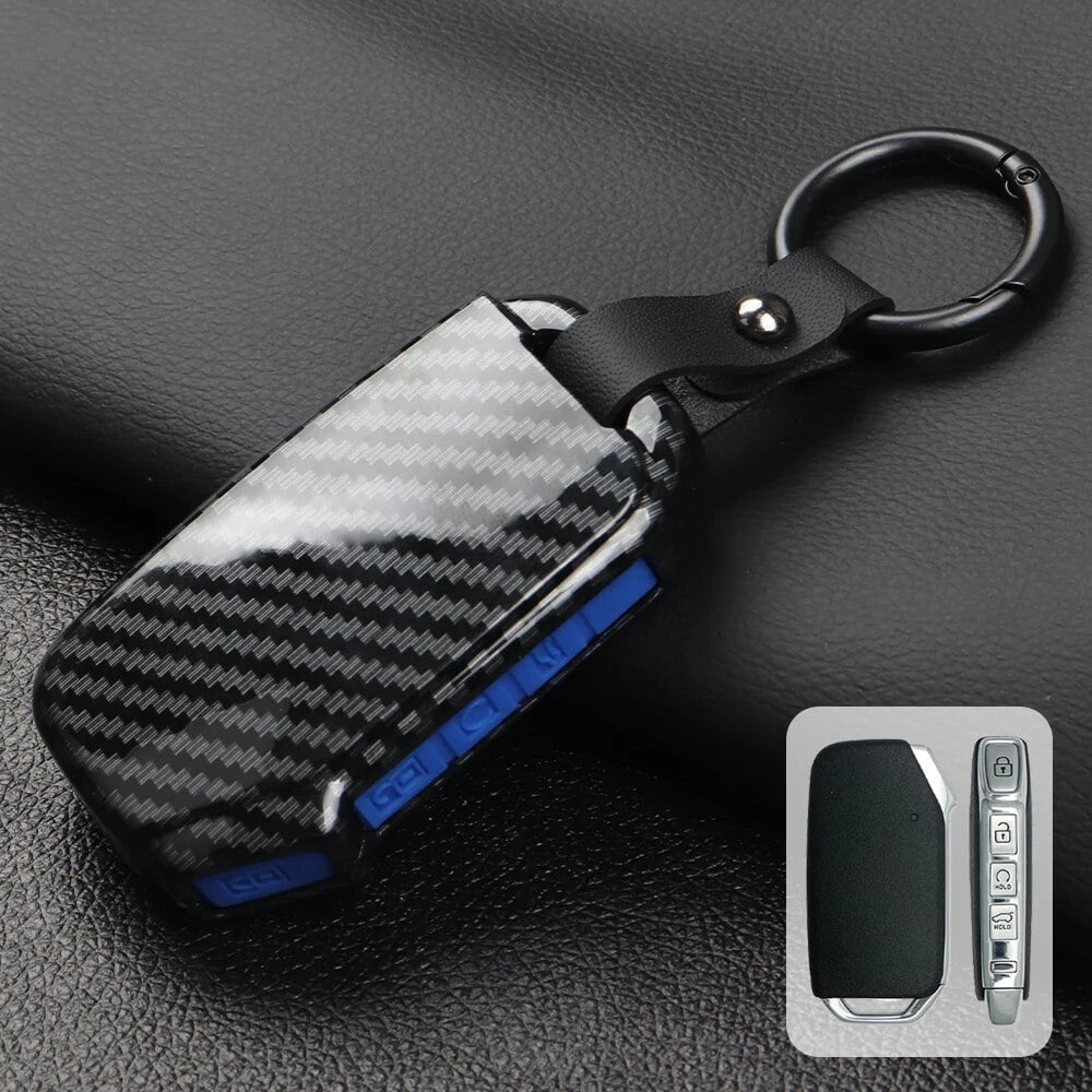 Funda Para Llavero KIA Con Cordón De Cuero, Funda De Protección Para Llave KIA Cerato Ceed Forte Niro Sorento Seltos Sportage Soul Telluride Smart