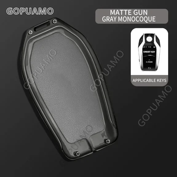 Car Key Case Keyring For BMW C-Type X5 X3 X6 X7 530LE 7 Series 730li 740 630GT Remote Cover Keyfobs Chain Auto Accessories